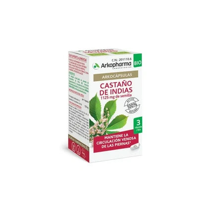 Arkopharma Arkocapsulas Castaño de Indias 1125 mg, Bio, 45 Capsule