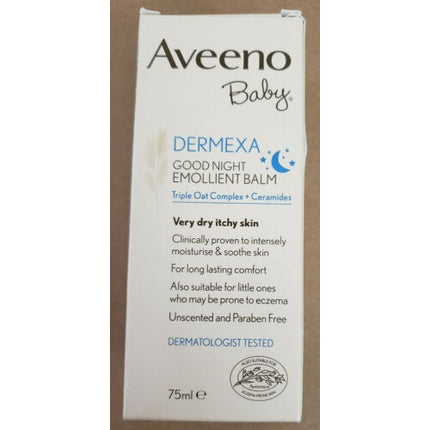 Cremă mâini Aveeno Dermexa Baby, 75ml, alb