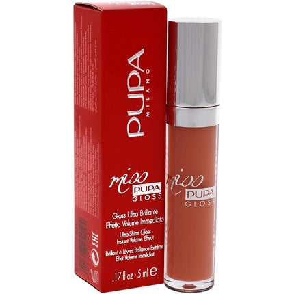 Lip Gloss Pupa Milano Miss No.201, Tender Apricot, 5ml