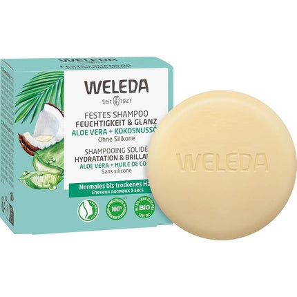 Șampon Solid Weleda, Moisture & Shine, 50 g, Fără Silicone