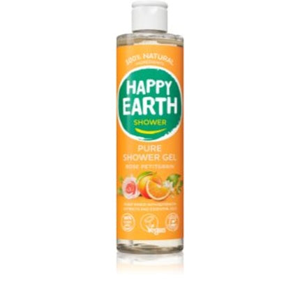 Gel de Duș Happy Earth Pure Shower Gel Rose Petitgrain - 300 ml