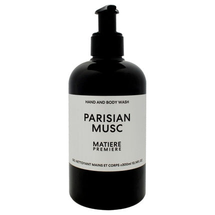 Sabon lichid pentru mâini și corp, Matière Première, Parisian Musc, 300ml, sticlă neagră