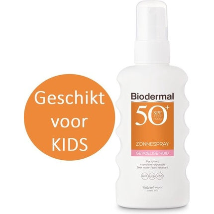 Spray protecție solară Biodermal SPF 50+, piele sensibilă, 175 ml