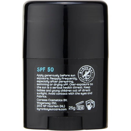 Stick protectie solara, Byron Bay Australia, SPF 50, rezistent la apa, 25g