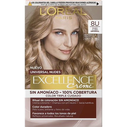 Vopsea de păr, L'Oréal Paris, Excellence Creme, blond deschis