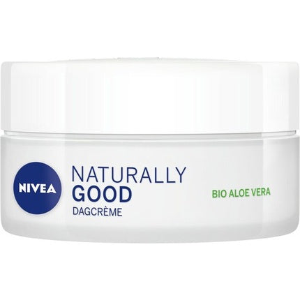 Nivea Naturally Good Day Cream, Cremă de zi cu extract de aloe vera și migdale, 50ml