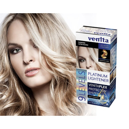 Vopsea de Păr Permanentă Venita Plex cu Keratină, 100% Acoperire Fire Albe, 224g