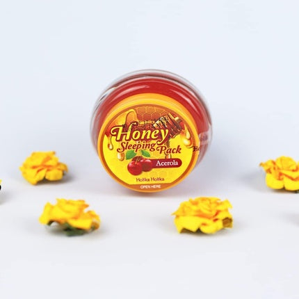 Masca de noapte, Holika Holika, Honey Sleeping Pack Acerola, roșu