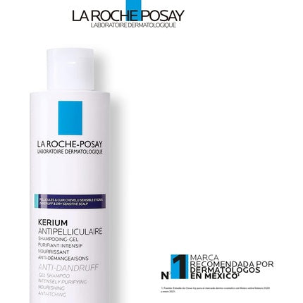 Șampon gel, La Roche-Posay, Kerium, anti-mătreață, 200ml