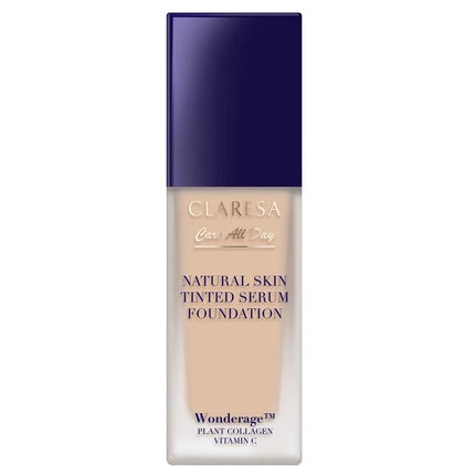 Fond de ten lichid Claresa Natural Skin Tinted Serum Foundation 1w Light Warm 32ml