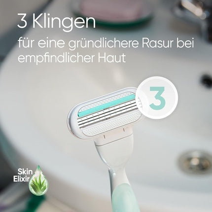 Rasoră Venus Swirl, Gillette, cu 2 rezerve, design ergonomic, culoare roz