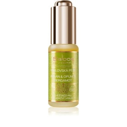 Ulei facial Saloos Kings Care Argan & Opuntia Bergamot, 20 ml, flacon din sticlă