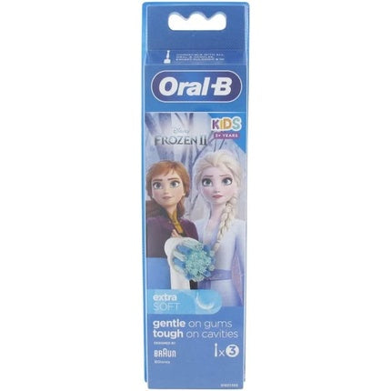 Periuță de dinți de înlocuire Oral-B Kids Frozen II, 3 buc, Culoare Albastru