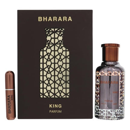 Bharara King Parfum, 100 ml, sticlă maro închis cu model geometric