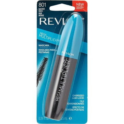 Mascara Revlon Mega Multiplier, Blackest Black, 0.28 Fl. Oz.