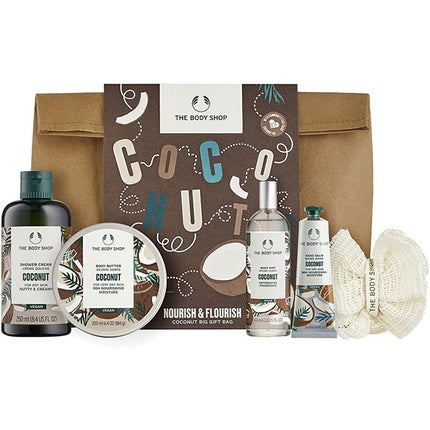 Set Cadou Îngrijire Corp The Body Shop - Coconut Nourish & Flourish