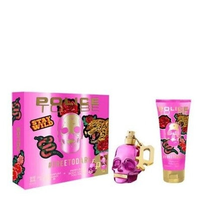 Set Parfum Police To Be FreetoDare, 40ml EDP Spray, 100ml Lotiune Corp, Roz