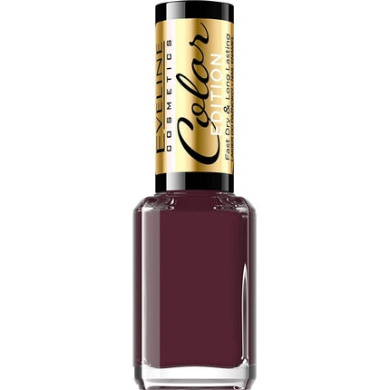 Eveline Cosmetics Colour Instant Nail Polish #129, Lac de unghii, 12ml, Burgundiu