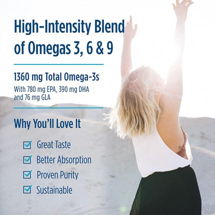 Suplimente, Nordic Naturals, Omega 1360mg, aromă lămâie