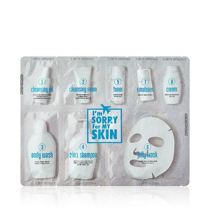 I'm Sorry for My Skin, Set de 2 măști gel, ambalaj portabil