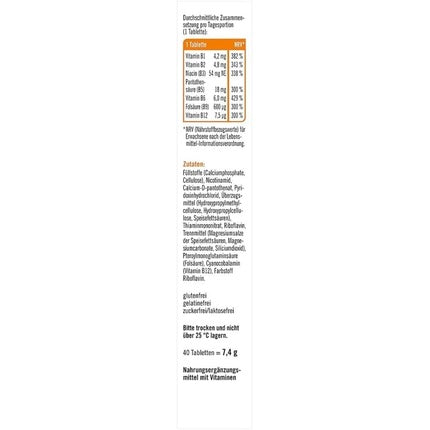 Tablete Vitamine B-Complex, Klosterfrau Taxofit Forte, 40 buc