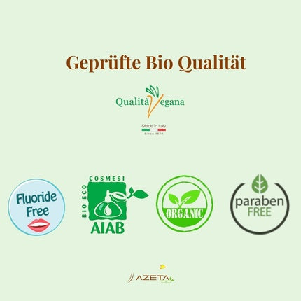 Pastă de dinți organică pentru bebeluși AZETABio cu aromă de măr, 50ml