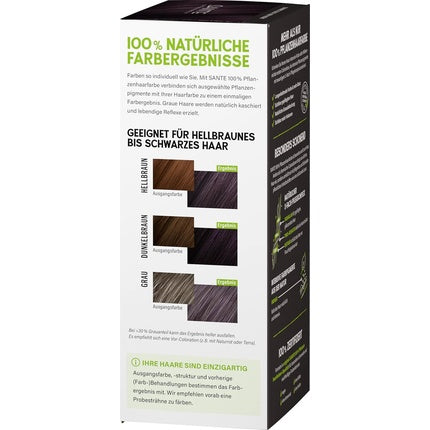 Culoare păr Sante Naturkosmetik 100% Plant Hair Color Powder 05 Black Vegan
