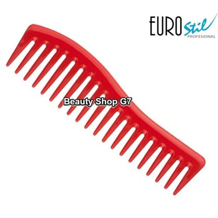 Pieptene păr Eurostil Profi Color Wave, 15cm, negru