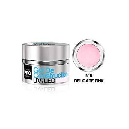 Gel de construcție Mollon Pro Delicate Pink UV/LED, 30ml