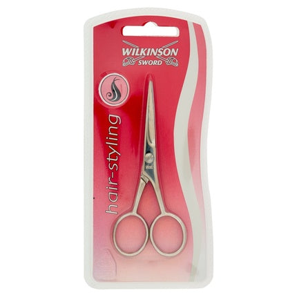 Foarfece pentru barbă, Wilkinson Sword, Model Manicure, 17.6 cm, Culoare Roz