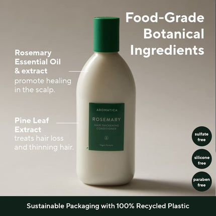 Balsam păr Aromatica Rosemary 400ml alb