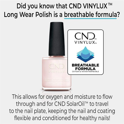 Lac de unghii CND Vinylux Cream Puff, alb, 15ml