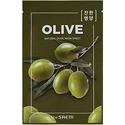 Maskă Față, The Saem, Natural Olive Mask Sheet, Verde