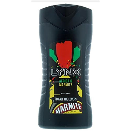 Gel de duș, Lynx, Africa Marmite, negru 250ml