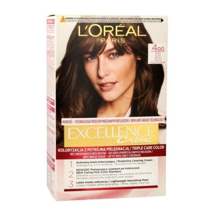 Vopsea de păr, L'Oréal Paris, Excellence Creme, brun, 192ml