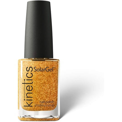 Lac unghii gel Kinetics SolarGel #415, auriu sclipitor, 15ml