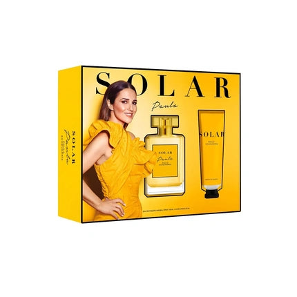 Set Cadou Bărbați, Paula Echevarria Solar, 100ml + Gel Duș, Culoare Galbenă