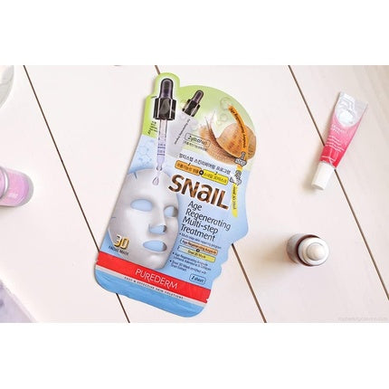 Masca Tratament Multi-Pași Purederm Snail Regenerantă 3D, 20ml