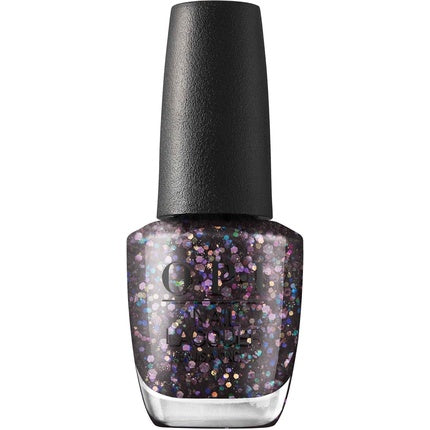 Lac de unghii OPI Hot And Coaled, Culoare neagră cu irizație multicolor, Capacitate 15 ml, Termen valabil decembrie 2024