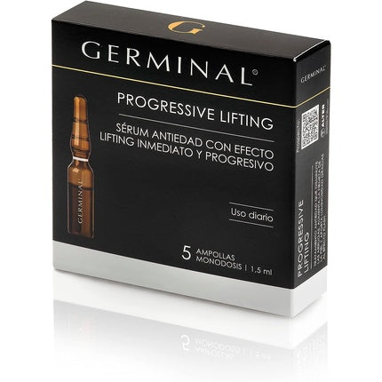 Ser facial, Germinal, Immediate Action Progressive Lift cu peptide, 5x3ml