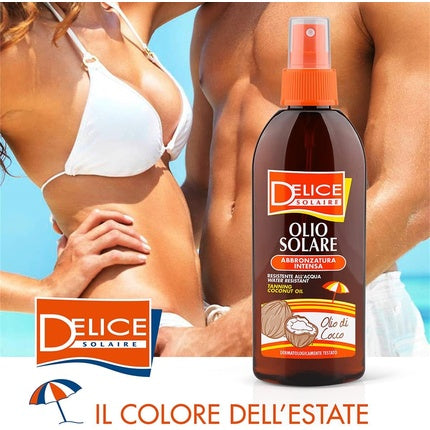 Ulei bronzant, Delice Solaire, cocos și jojoba, 150ml