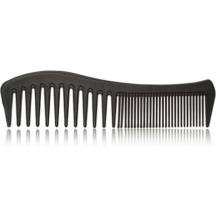 Xanitalia Pro Wavy, Pieptăn negru cu dinți dubli, 18.5 cm