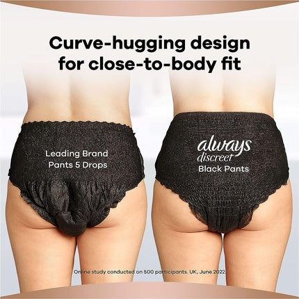 Pantalonete Absorbante Always Discreet Boutique pentru Femei Large Plus - Pachet de 8 buc