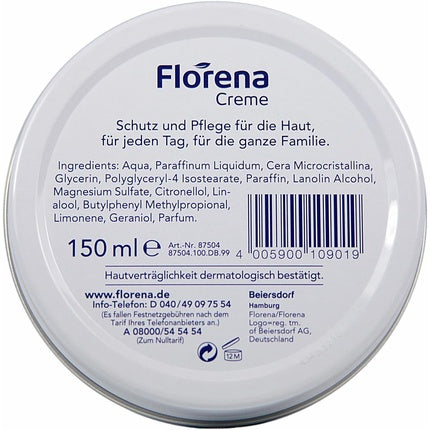 Cremă Față, Florena, 150ml, alb