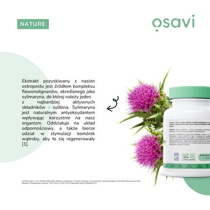 Supliment Osavi, Ostropest Plamisty, 120 capsule vegane