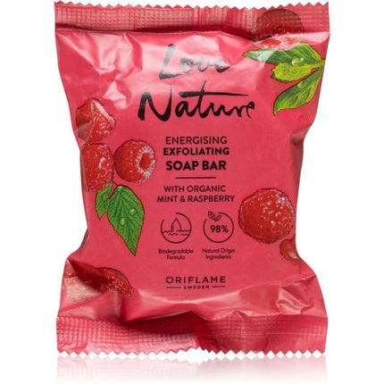 Săpun solid Oriflame Love Nature cu mentă și zmeură, 75 g
