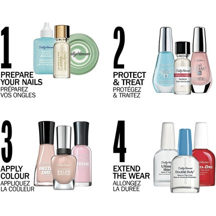 Lac unghii Sally Hansen Double Duty albastru 13,3ml