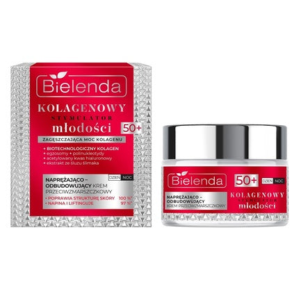 Cremă facială Bielenda Collagen Youth Stimulator Anti-Wrinkle Cream 50+, 50ml