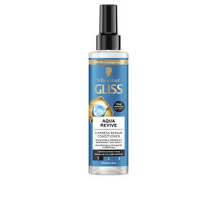 Condiționator spray Gliss Aqua Revive, 200 ml, albastru
