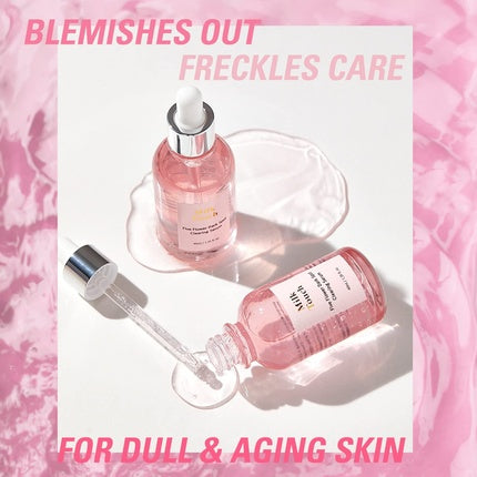 Serum Facial cu Vitamina C, Milk Touch, 5 Flower Dark Spot Correcting, 40ml, Roz
